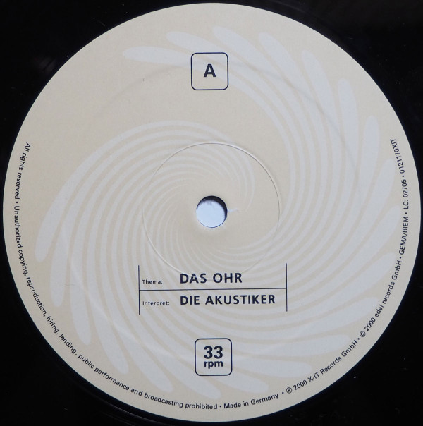 Die Akustiker - Das Ohr | X-IT Records (XLTD 0014) - 3 Die Akustiker - Das Ohr | X-IT Records (XLTD 0014) - 3