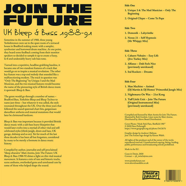 Various - Join The Future (UK Bleep And Bass 1988-1991) | Cease & Desist (C&D001YELLOW) - 2 Various - Join The Future (UK Bleep And Bass 1988-1991) | Cease & Desist (C&D001YELLOW) - 2