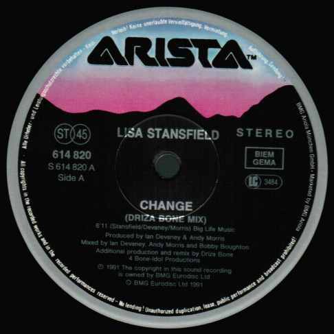 Lisa Stansfield - Change | Arista (614 820) - 2 Lisa Stansfield - Change | Arista (614 820) - 2