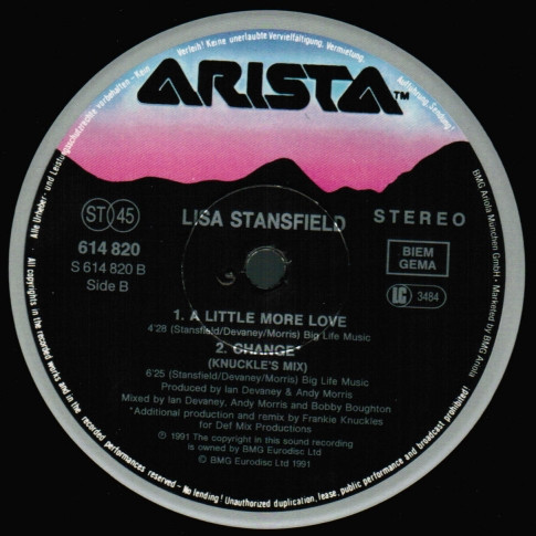 Lisa Stansfield - Change | Arista (614 820) - 3 Lisa Stansfield - Change | Arista (614 820) - 3