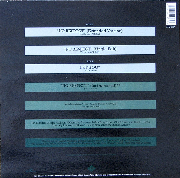 Kool Moe Dee - No Respect | Jive (1117-1-JD) - 2