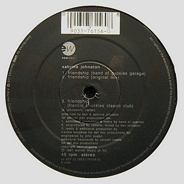 Sabrina Johnston - Friendship | EastWest (YZ637T) - 4
