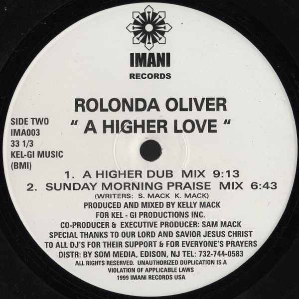 Rolonda Oliver - A Higher Love | Imani Records (IMA003) - 2