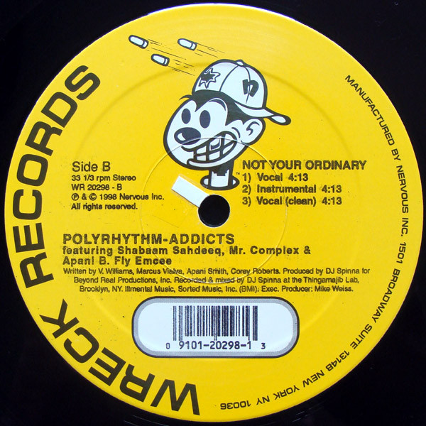Polyrhythm Addicts - Not Your Ordinary | Wreck Records (WR 20298) - 3