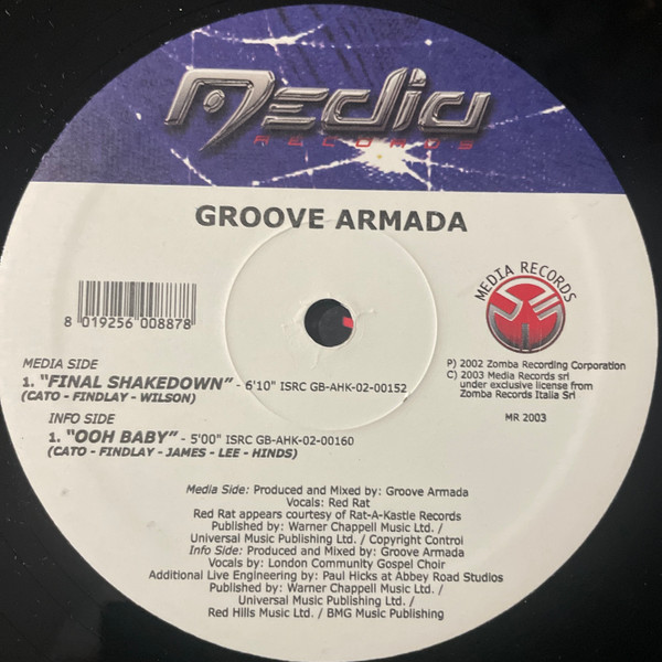 Groove Armada - Final Shakedown | Media Records (MR 2003) - 3