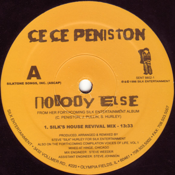 Ce Ce Peniston - Nobody Else | Silk Entertainment (SENT 9802-1) - main Ce Ce Peniston - Nobody Else | Silk Entertainment (SENT 9802-1) - main