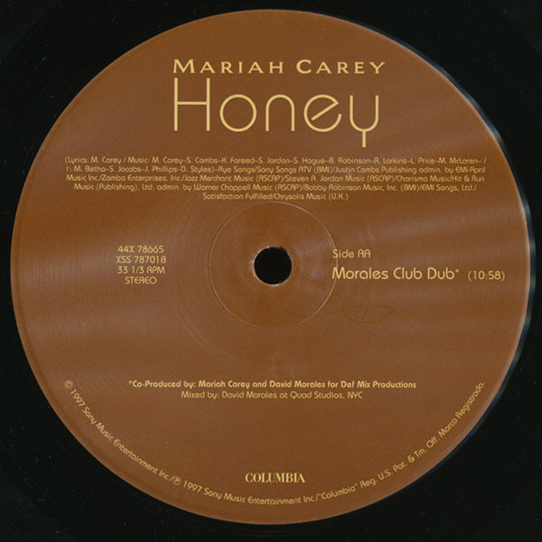 Mariah Carey - Honey | Columbia (44X 78665) - 4 Mariah Carey - Honey | Columbia (44X 78665) - 4