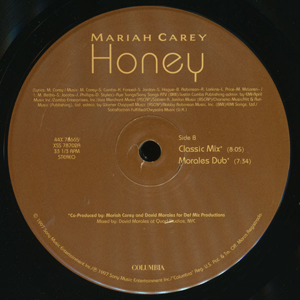 Mariah Carey - Honey | Columbia (44X 78665) - 5 Mariah Carey - Honey | Columbia (44X 78665) - 5