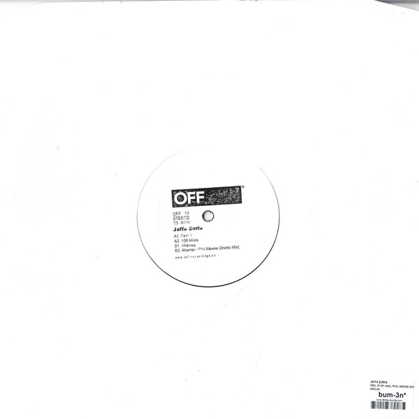 Jaffa Surfa - Feel It EP | OFF Recordings (OFF 12) - 2 Jaffa Surfa - Feel It EP | OFF Recordings (OFF 12) - 2