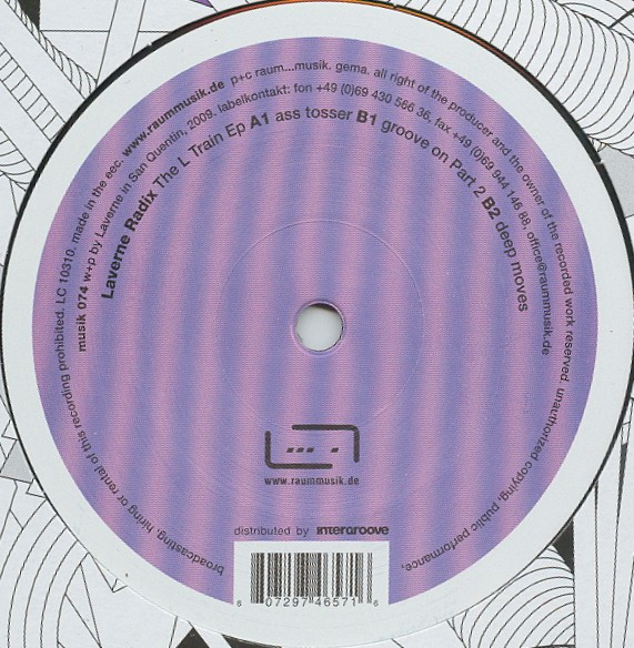 Laverne Radix - The L Train EP | Raum...musik (musik 074) - 2 Laverne Radix - The L Train EP | Raum...musik (musik 074) - 2