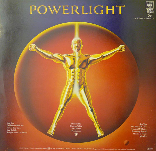 Earth, Wind & Fire - Powerlight | CBS (CBS 25120) - 2