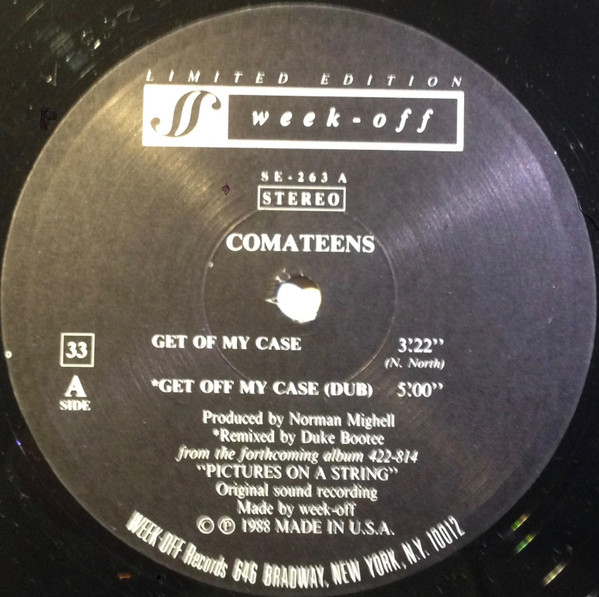 Comateens - Get Off My Case | Week-Off Records (SE-263) - main