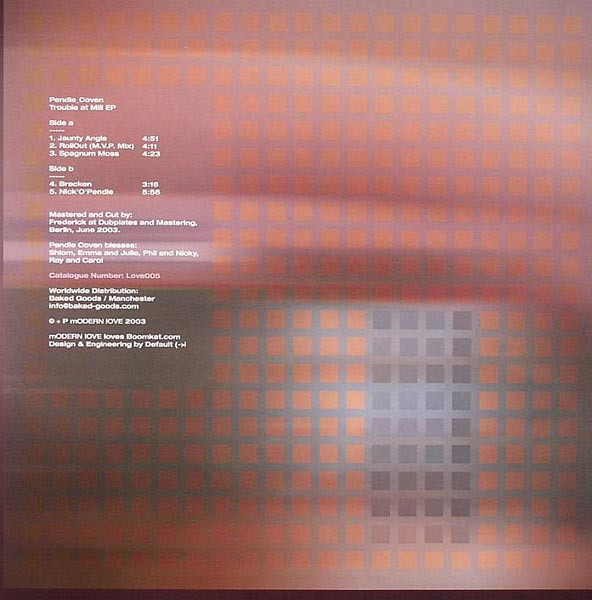 Pendle Coven - Trouble At Mill EP | Modern Love (Love005) - 2