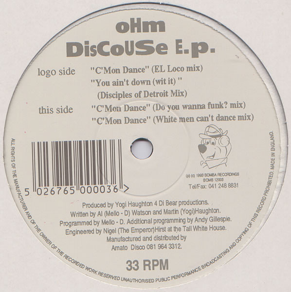 Ohm - Discouse E.P. | Bomba Records (BOMB 12003)