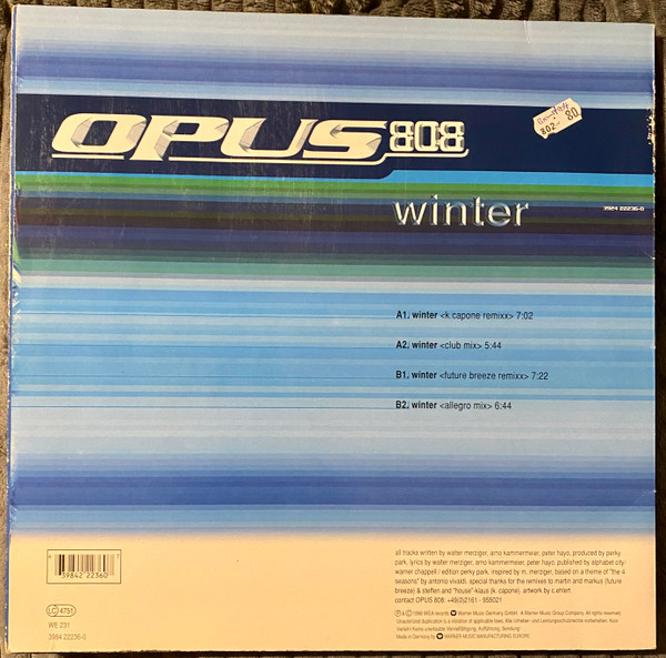 Opus 808 - Winter | Maad Records (398 422236-0) - 2 Opus 808 - Winter | Maad Records (398 422236-0) - 2