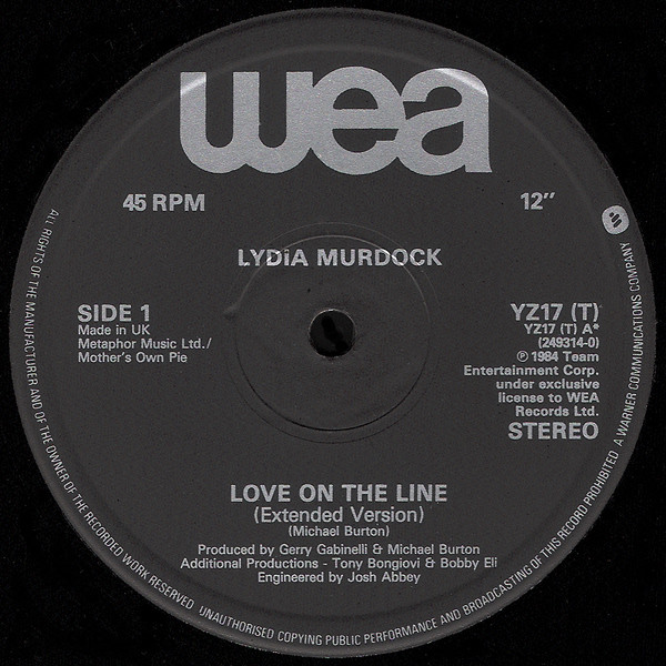 Lydia Murdock - Love On The Line | WEA (YZ17 (T)) - 3 Lydia Murdock - Love On The Line | WEA (YZ17 (T)) - 3