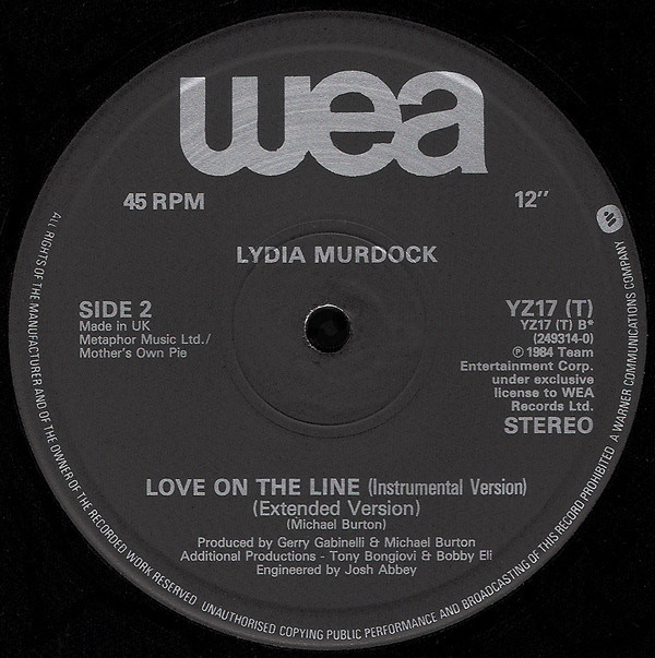 Lydia Murdock - Love On The Line | WEA (YZ17 (T)) - 4 Lydia Murdock - Love On The Line | WEA (YZ17 (T)) - 4