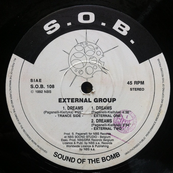 External Group - Dreams | S.O.B. (Sound Of The Bomb) (S.O.B. 108) - 3