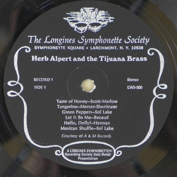 A Treasury Of Herb Alpert And The Tijuana Brass Plus Selections From The Baja Marimba Band
