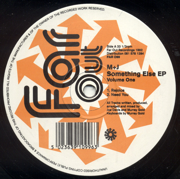 M  &  J - Something Else EP Volume One | Far Out Recordings (FAR O99)