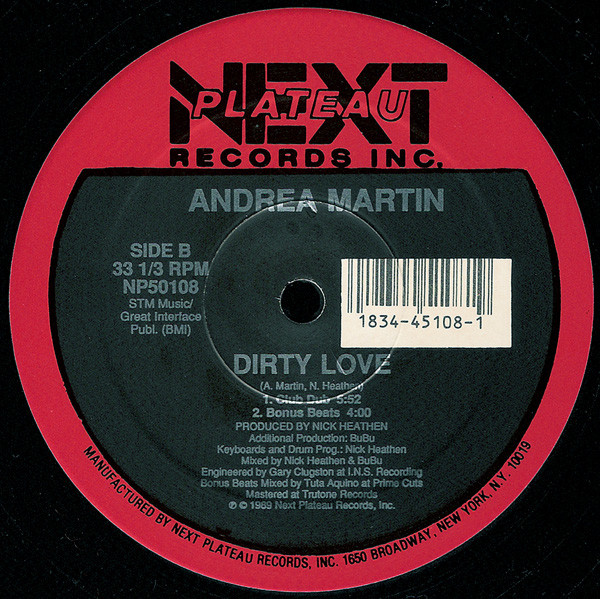 Andrea Martin - Dirty Love | Next Plateau Records Inc. (NP50108) - 2 Andrea Martin - Dirty Love | Next Plateau Records Inc. (NP50108) - 2