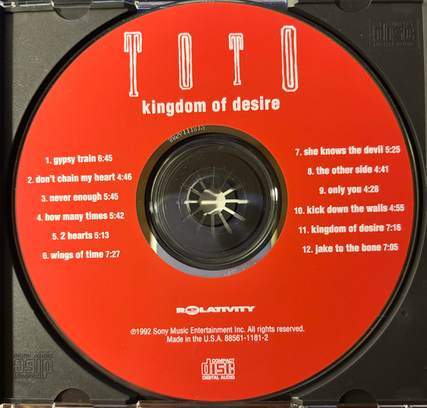Toto - Kingdom Of Desire | Relativity (88561-1181-2) - 3 Toto - Kingdom Of Desire | Relativity (88561-1181-2) - 3