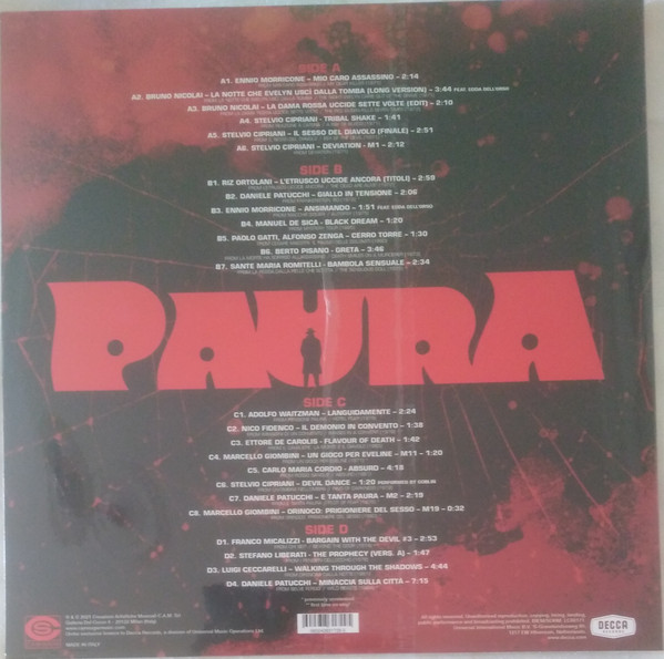 Paura (A Collection Of Italian Horror Sounds From The Cam Sugar Archive)