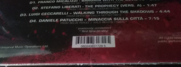 Paura (A Collection Of Italian Horror Sounds From The Cam Sugar Archive)