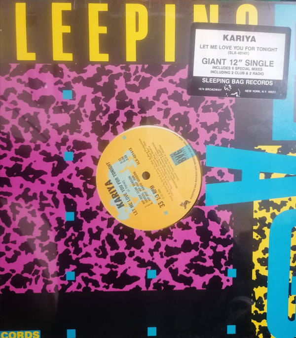 Kariya - Let Me Love You For Tonight | Sleeping Bag Records (SLX-40141) - 4 Kariya - Let Me Love You For Tonight | Sleeping Bag Records (SLX-40141) - 4