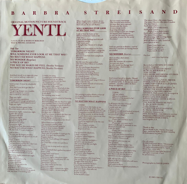 Yentl - Original Motion Picture Soundtrack