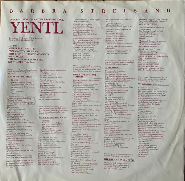 Yentl - Original Motion Picture Soundtrack