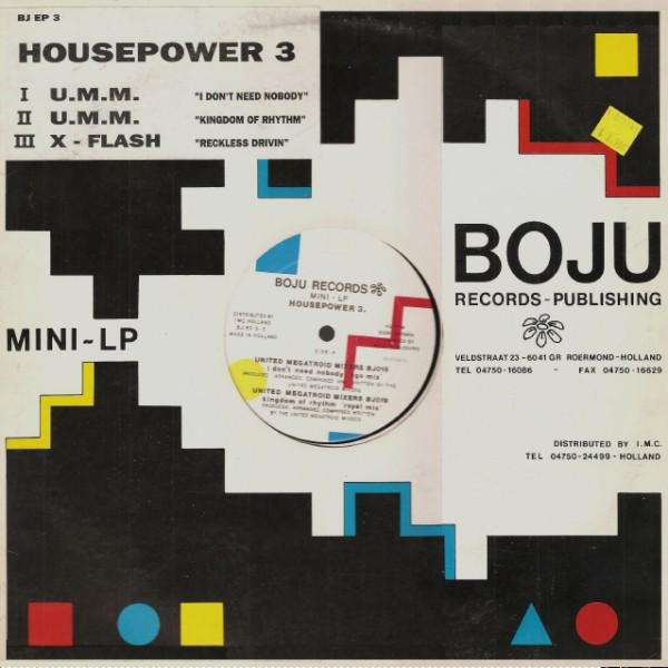United Megatroid Mixers / X-Flash - Housepower 3 | Boju Records (BJ EP 3)