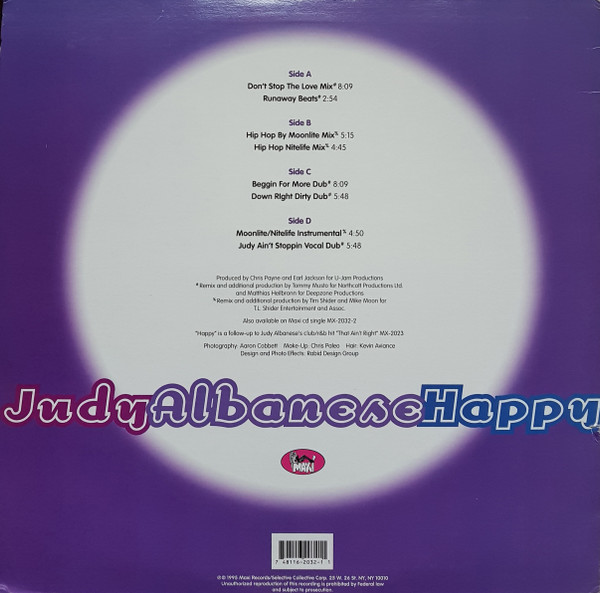 Judy Albanese - Happy | Maxi Records (MX-2032) - 2 Judy Albanese - Happy | Maxi Records (MX-2032) - 2