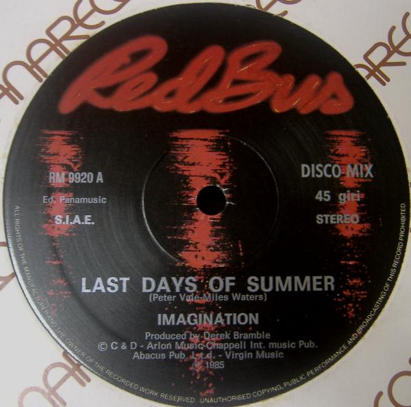 Imagination - Last Days Of Summer | Red Bus Records (RM 9920) - 2 Imagination - Last Days Of Summer | Red Bus Records (RM 9920) - 2