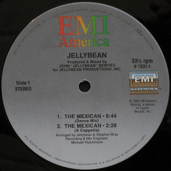 John "Jellybean" Benitez - The Mexican | EMI America (V-7831) - 3 John "Jellybean" Benitez - The Mexican | EMI America (V-7831) - 3