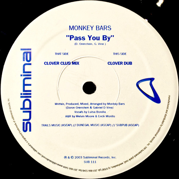 Monkey Bars Feat. Luisa Bonilla - Pass You By | Subliminal (SUB 111) - 3