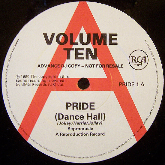 Volume Ten Featuring Paula David - Pride | RCA (PRIDE 1)