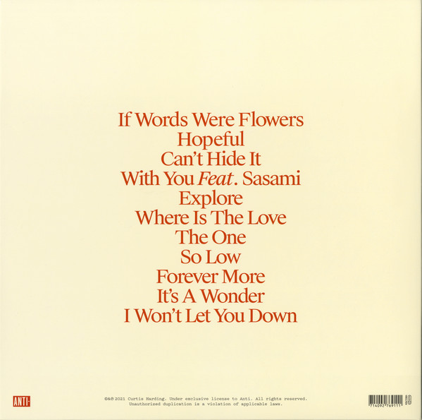 Curtis Harding - If Words Were Flowers | Anti- (7691-1) - 4