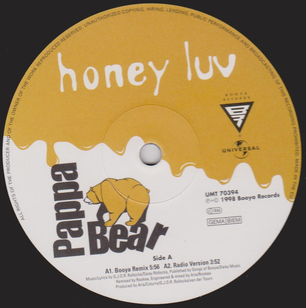 Pappa Bear Feat. van der Toorn - Honey Luv | Booya Records (UMT 70394) - 3 Pappa Bear Feat. van der Toorn - Honey Luv | Booya Records (UMT 70394) - 3