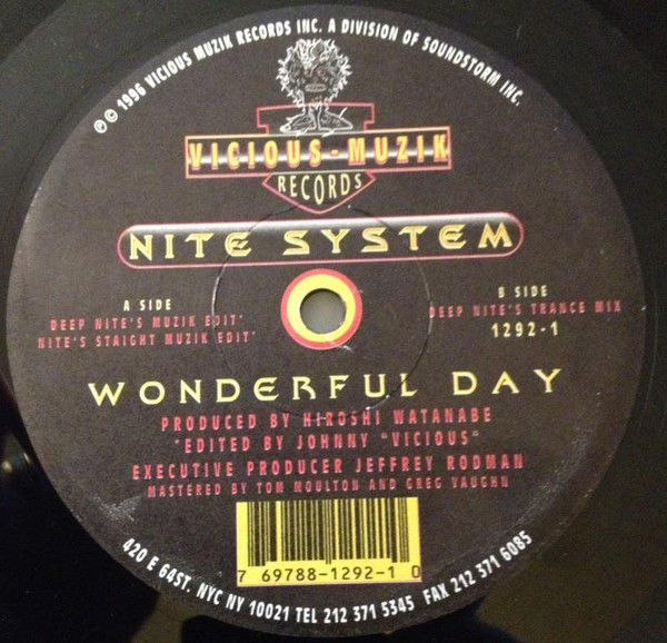 Nite System - Wonderful Day | Vicious Muzik Records (1292-1) - main Nite System - Wonderful Day | Vicious Muzik Records (1292-1) - main