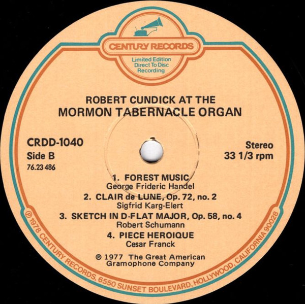 Robert Cundick At The Mormon Tabernacle Organ