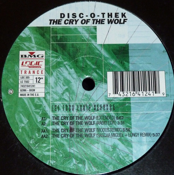 Disc-O-Thek - The Cry Of The Wolf | Logic Records (LOC 305) - 2 Disc-O-Thek - The Cry Of The Wolf | Logic Records (LOC 305) - 2