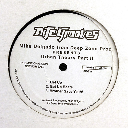 Mike Delgado From Deep Zone Prod. - Urban Theory Part II | Nite Grooves (KNG-61) - main