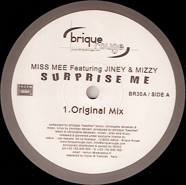 Miss Mee Featuring Jiney & Mizzy - Surprise Me | Brique Rouge (BR.30A) - 3 Miss Mee Featuring Jiney & Mizzy - Surprise Me | Brique Rouge (BR.30A) - 3