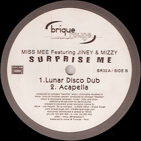 Miss Mee Featuring Jiney & Mizzy - Surprise Me | Brique Rouge (BR.30A) - 4 Miss Mee Featuring Jiney & Mizzy - Surprise Me | Brique Rouge (BR.30A) - 4