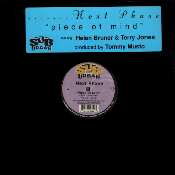 Next Phase Featuring Helen Bruner & Terry Jones - Piece Of Mind | Sub-Urban (su-44) - main