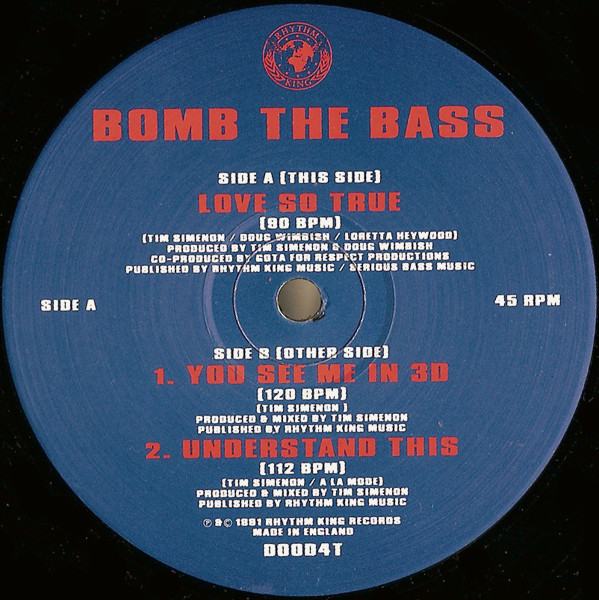 Bomb The Bass - Love So True | Rhythm King (DOOD4T) - 4 Bomb The Bass - Love So True | Rhythm King (DOOD4T) - 4