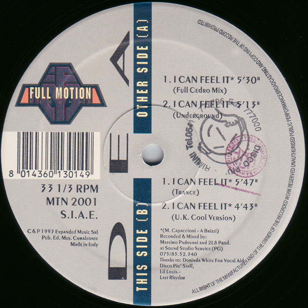 Dea - I Can Feel It | Full Motion Records (MTN 2001) - main Dea - I Can Feel It | Full Motion Records (MTN 2001) - main