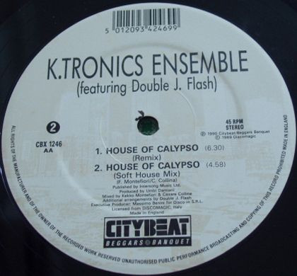 Key Tronics Ensemble - House Of Calypso / Calypso Of House (Remix) | City Beat (CBX 1246) - 3