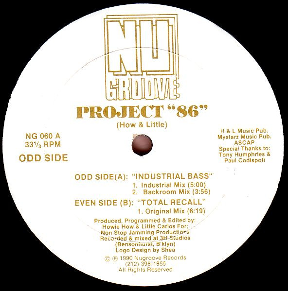 Project 86 - Industrial Bass | Nu Groove Records (NG 060) - main Project 86 - Industrial Bass | Nu Groove Records (NG 060) - main